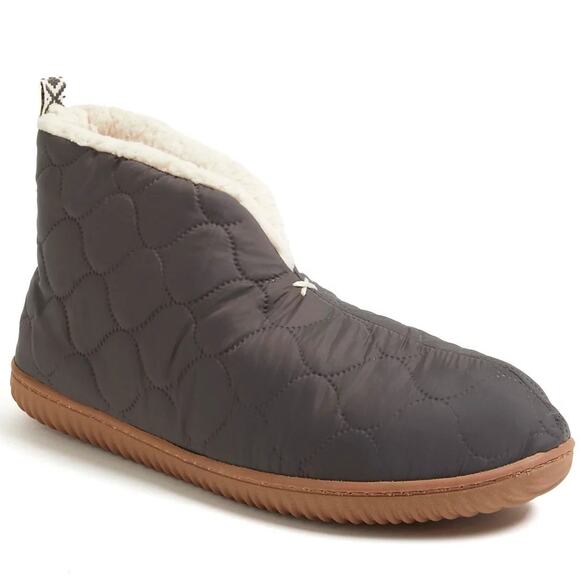 Dearfoams Men's Warm Up Bootie House Shoe Boot Slippers Size L (11/12) - Picture 1 of 9